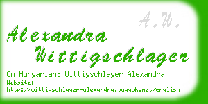 alexandra wittigschlager business card